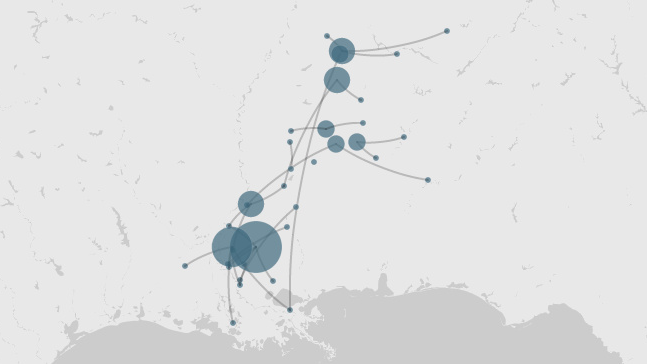 Using Palladio to Visualize Ads