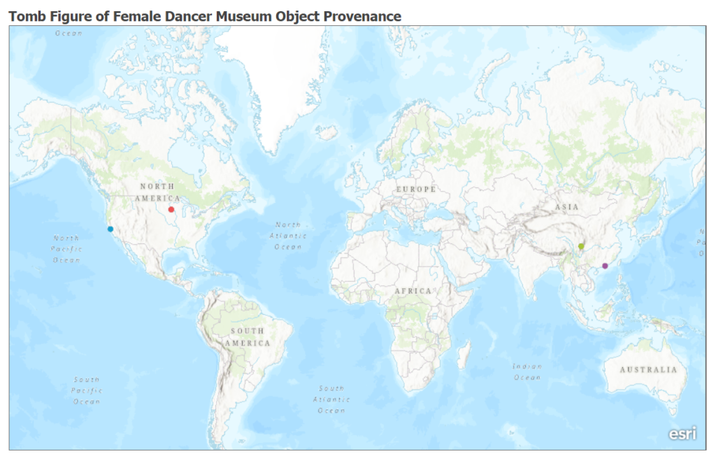 The provenance of the Clay Dancer