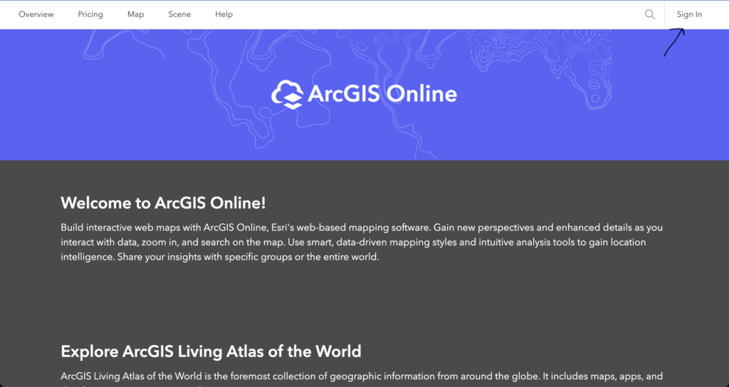 To login, first click on sign in on the top right corner