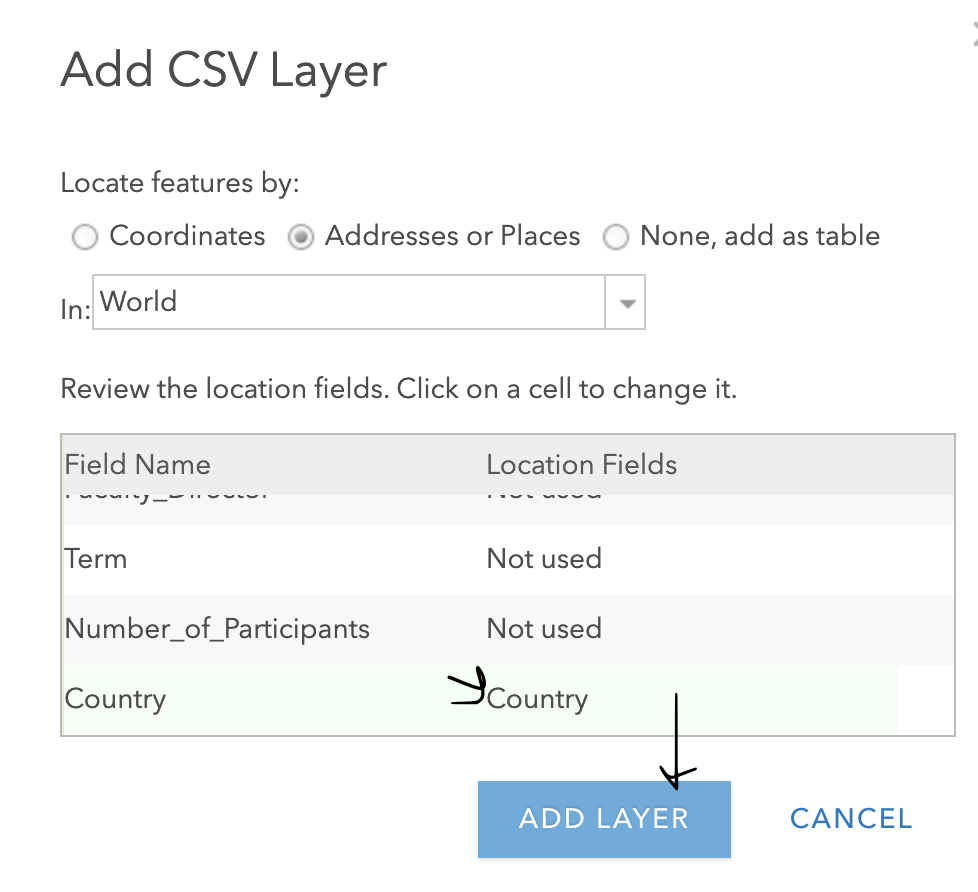 Make sure it the map is identifying your location field correctly.